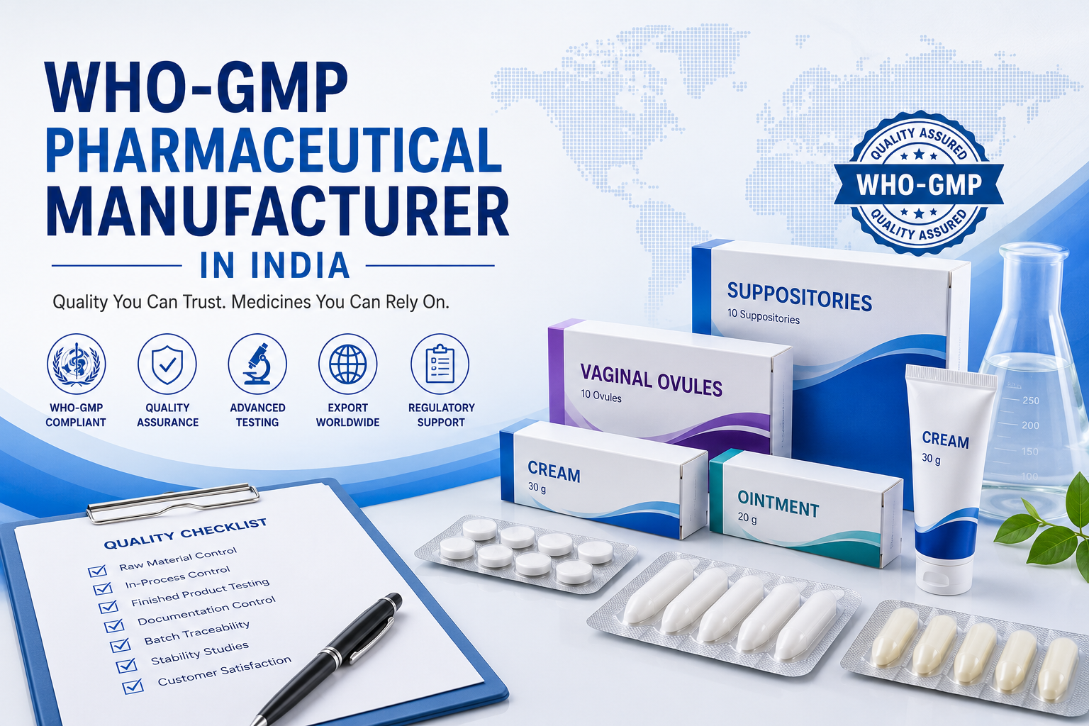 WHO-GMP Pharmaceutical Manufacturer in India